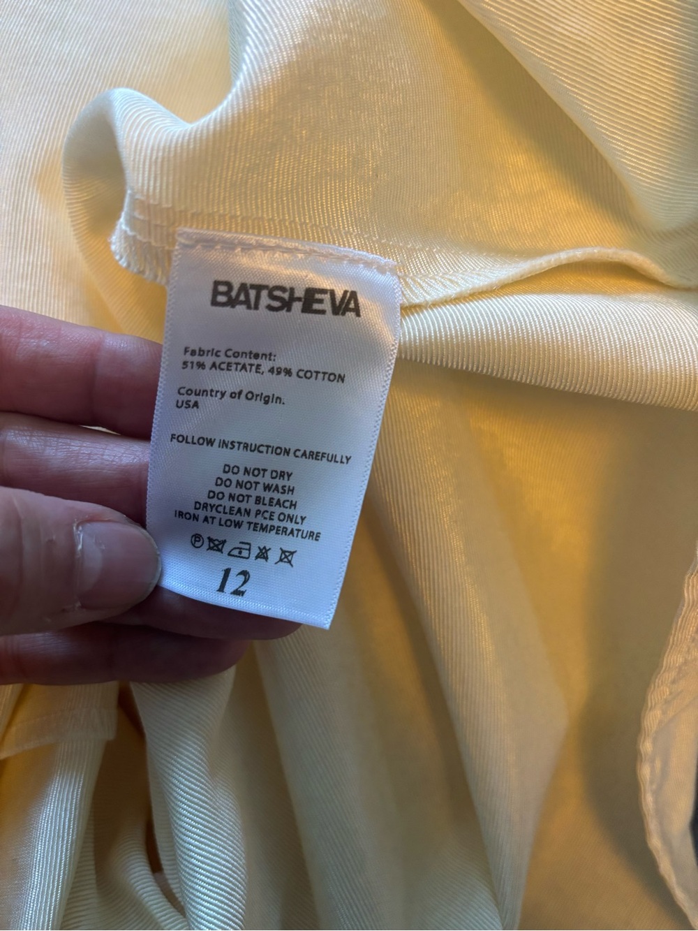 VGUC Batsheva Taffeta Lou Blouse US 12 - Picture 11 of 13